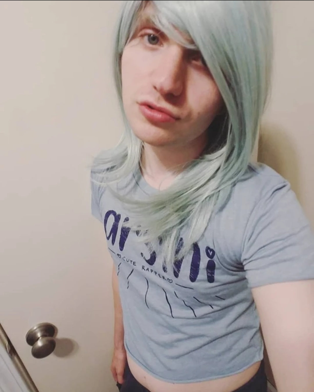 Blue Crop Top